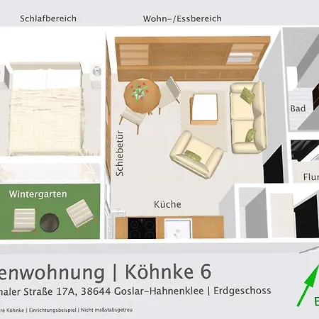 Komfortfewo Fuer 2 Personen Mit Wintergarten Appartement Goslar
